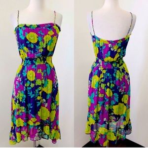 Ella Moss Silk Floral High-Low Dress Sz. Small